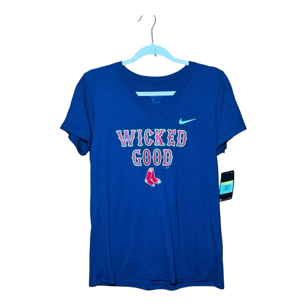 Nike Blue 'Wicked Good' Red Sox T-Shirt Size Small NWT